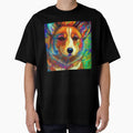Tribal Corgi Dog Art 3 by DiatomDesigns