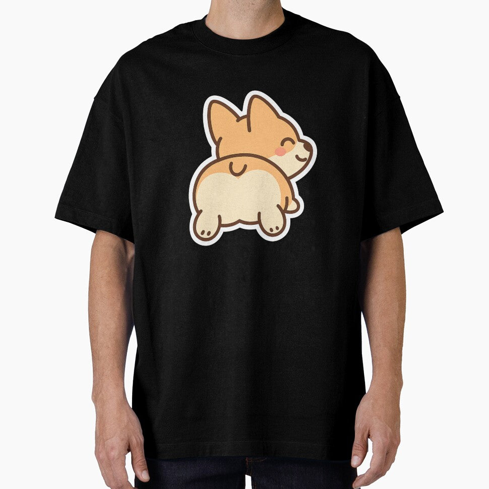 Kawaii Corgi Butt – Cute Dog Sticker by Tripconic