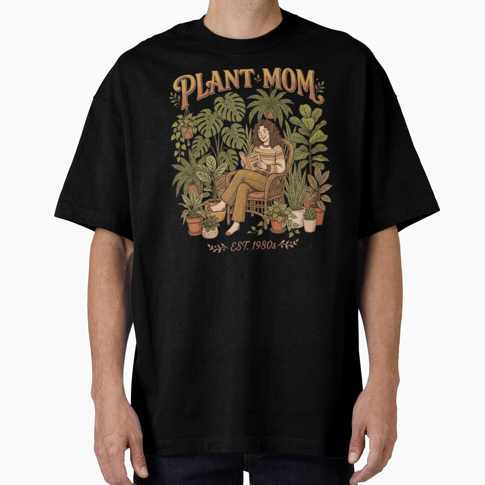 Vintage Plant Mom Design Cozy Botanical Houseplants Illustration by urbinet