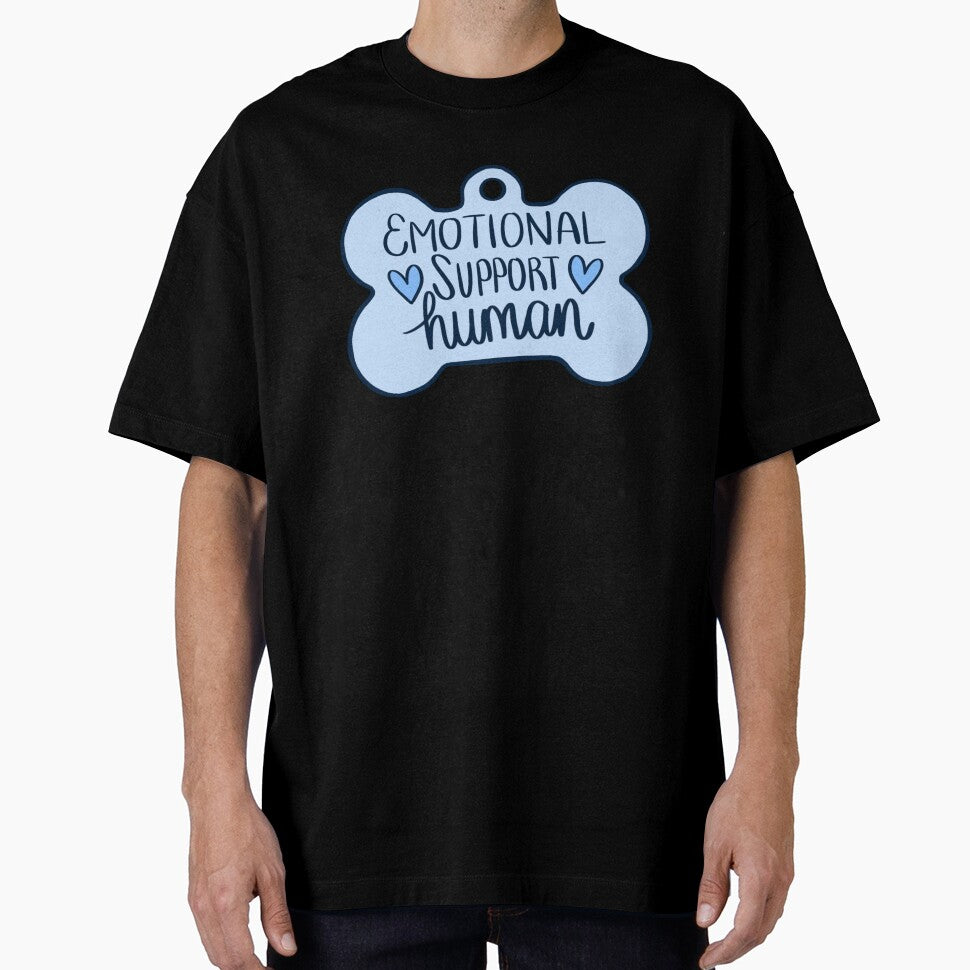 Emotional Support Human – Funny Vet Med Dog Tag Design for Veterinary Staff & Techs by backwoodsdsgn