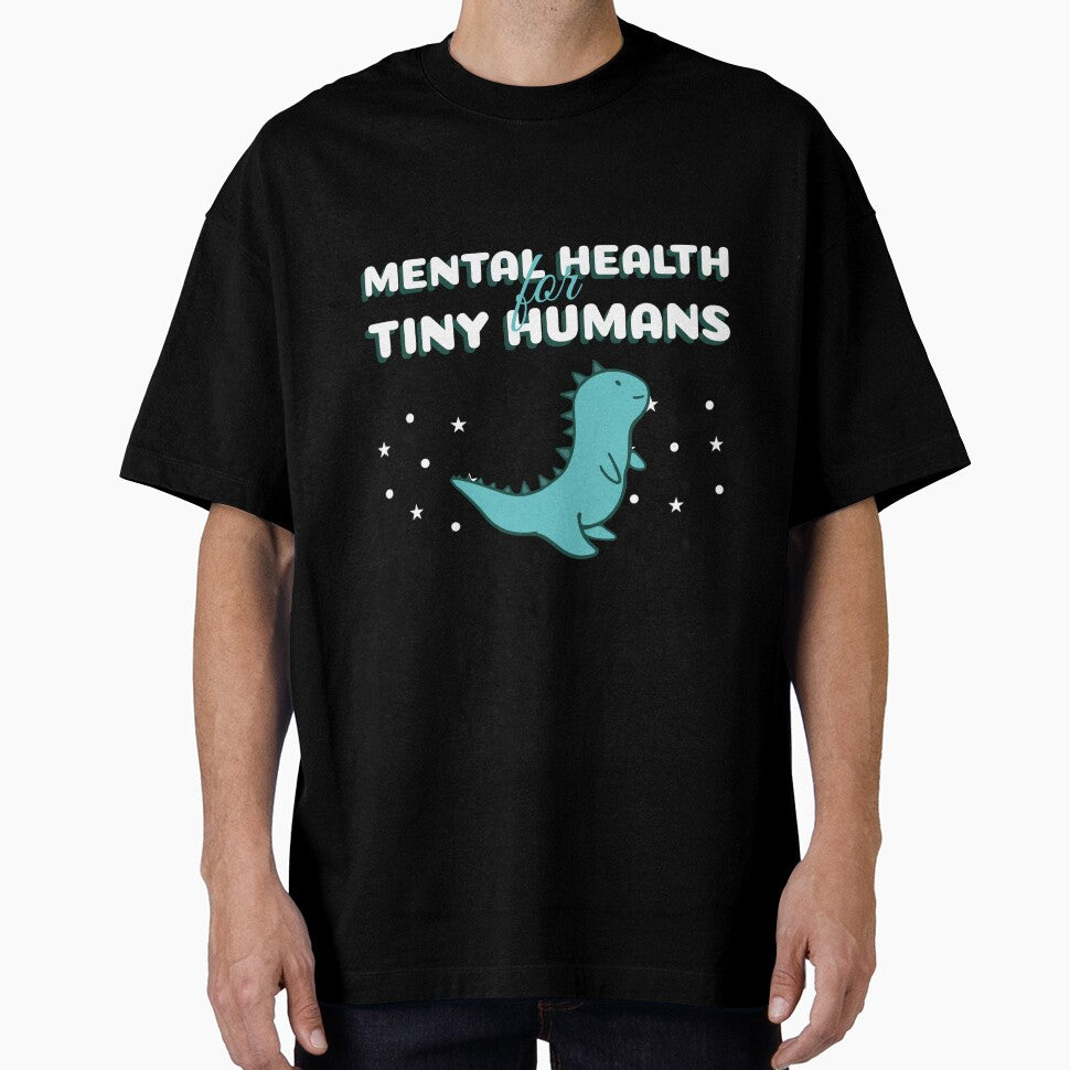 Mental Health for Tiny Humans Cute Dino by Winter--Flowers