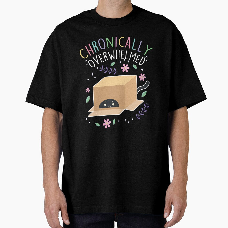 Chronically Overwhelmed ADHD Autism Cat by Clara Hollins
