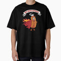 Funny Hot Mess Express Chef Hat Flaming Hot Dog Cartoon Design by badburropress