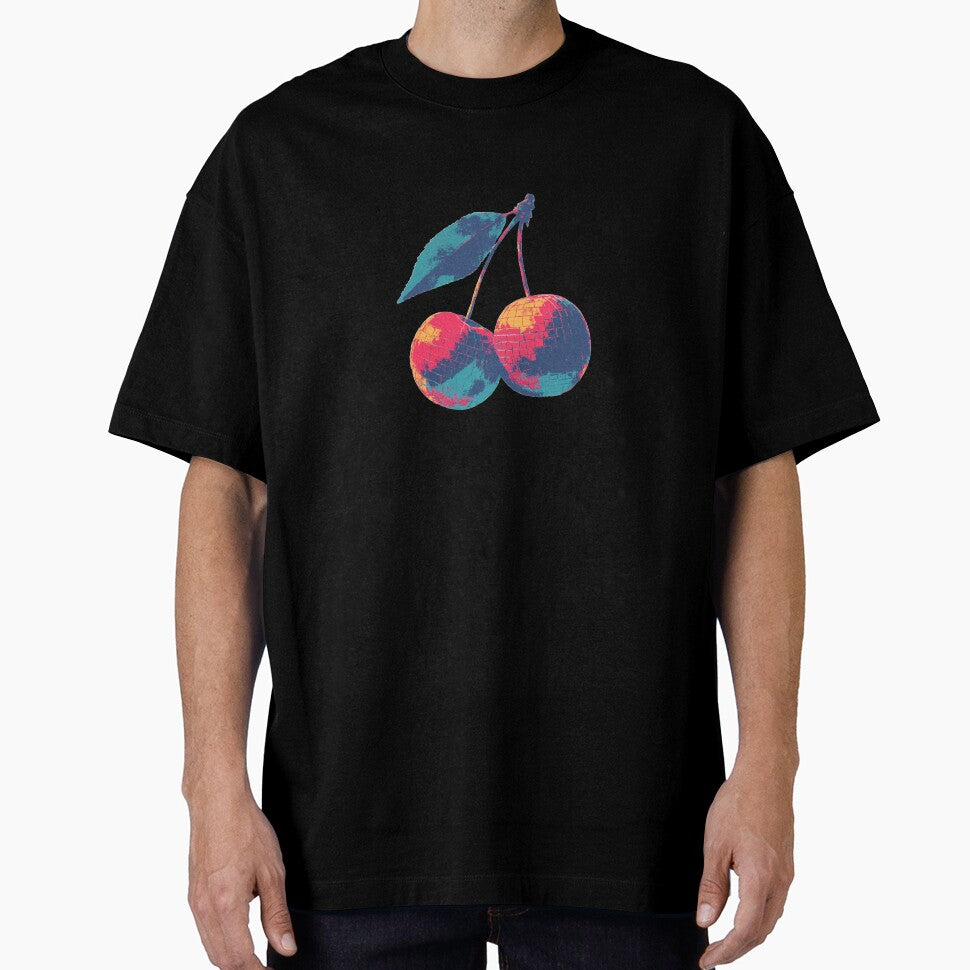 Disco Cherries – Retro Funk Fruit Illustration by CleanLineStudio