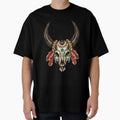 Vintage Aztec Indian West Pattern Bull Skull by RelaxMusic