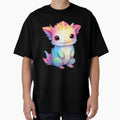Rainbow Axolotl Cute Little Kawaii Creature - Pink Animals by Alcyonian