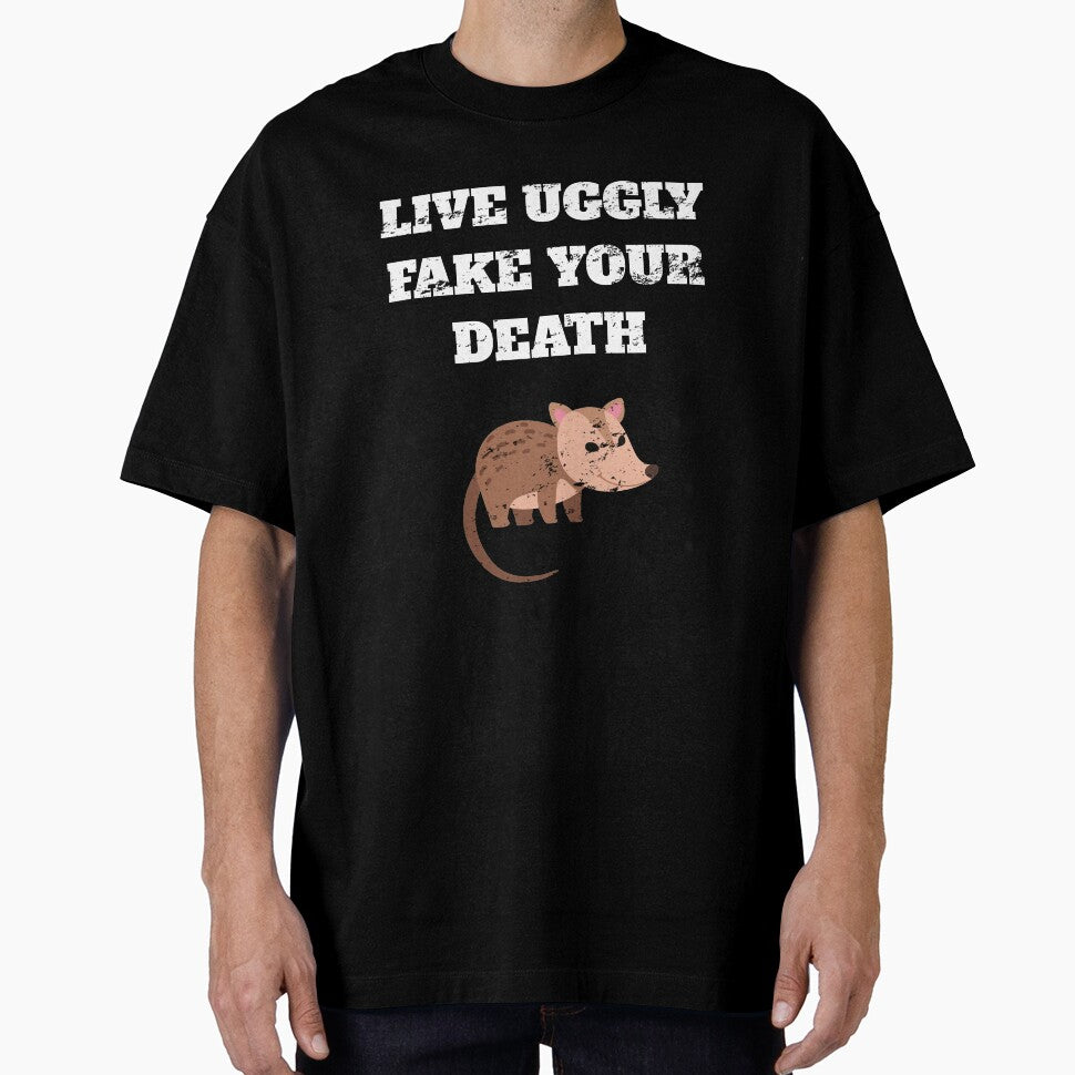 Live Uggly Fake Your Death Opossum Retro Vintage by Jeangel97