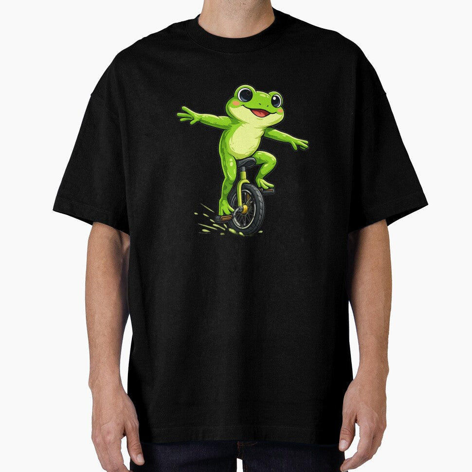 Frog on a unicycle by FroggyOnly
