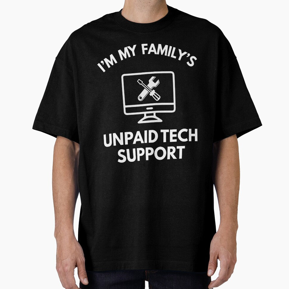 Family's Unpaid Tech IT Support Funny Computer Engineer by averyfisher