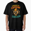 Powered by Caffeine and Sarcasm – Funny Colorful Coffee Lover Design by Happy Bag