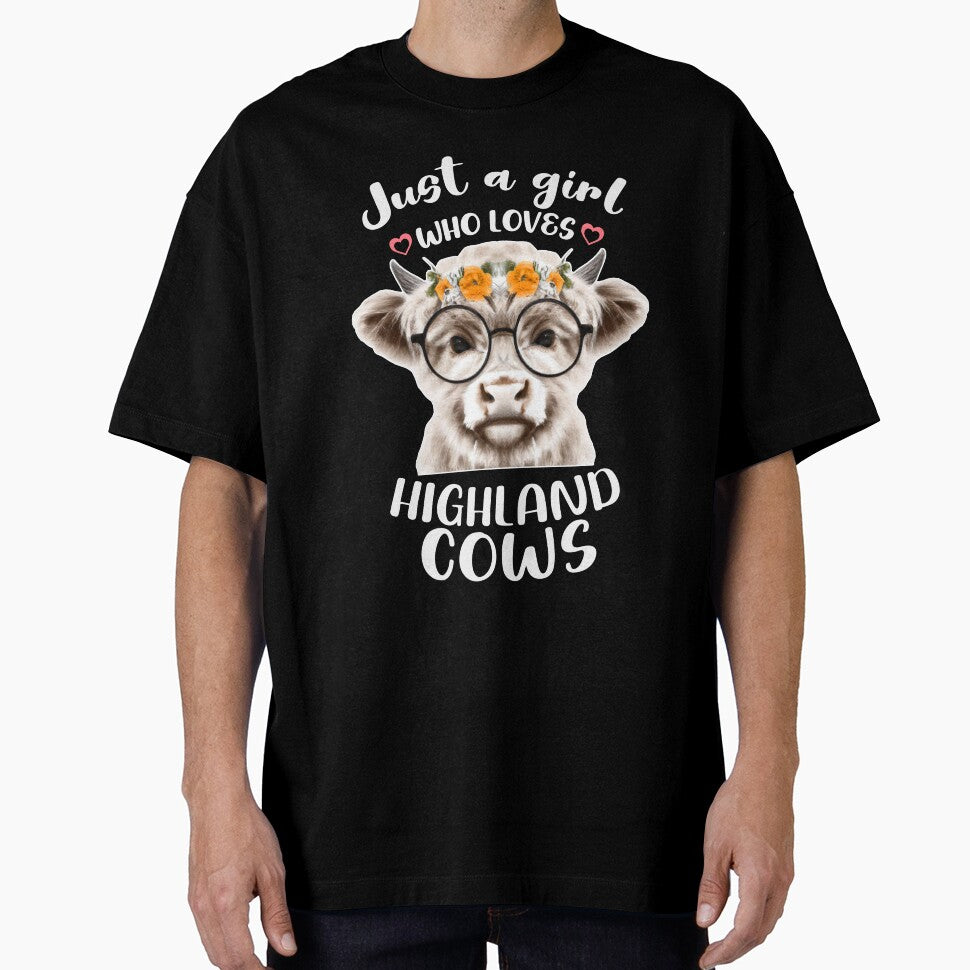 Scottish Highland Cow Just a Girl Who Loves Cows Cute Lover by BazaarTrades