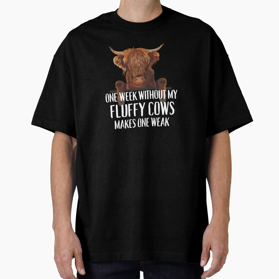 Fluffy Long Hair Brown cows Highland Cow jokes by FarmsteadAcers