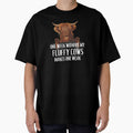 Fluffy Long Hair Brown cows Highland Cow jokes by FarmsteadAcers