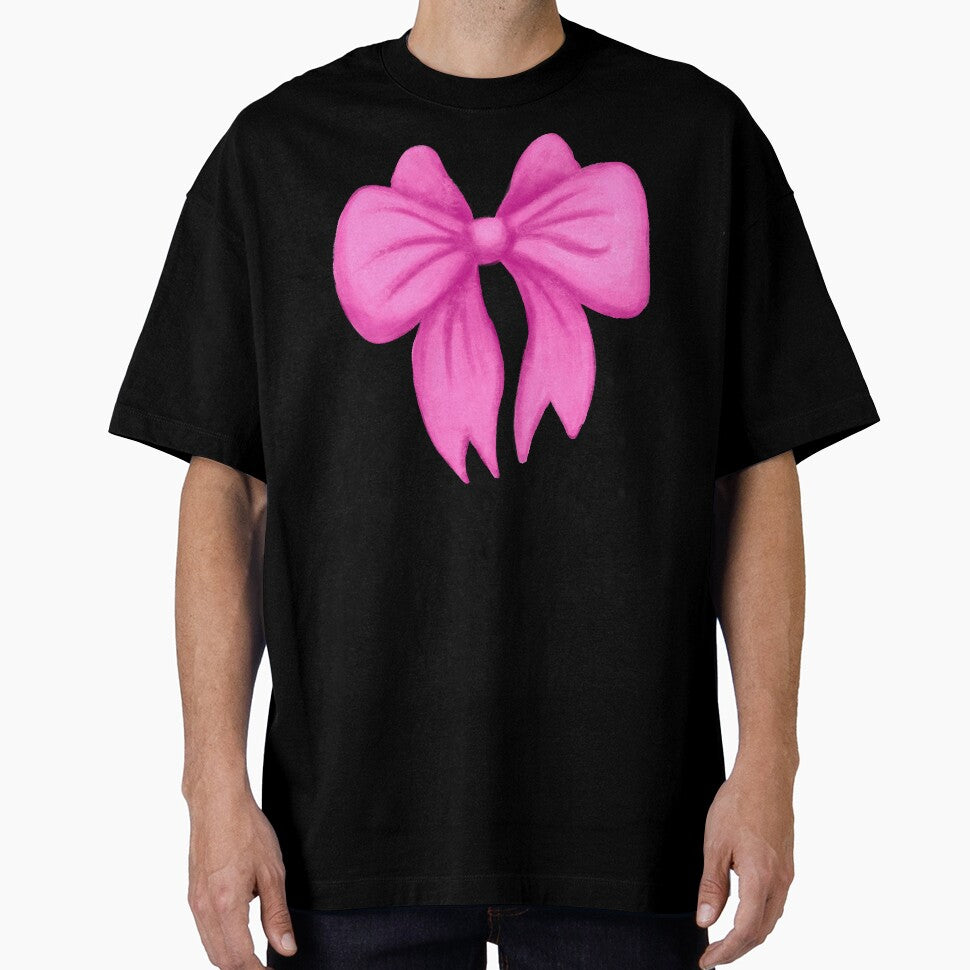 Coquette Aesthetic Pink Bow Pattern by Julie Erin Designs