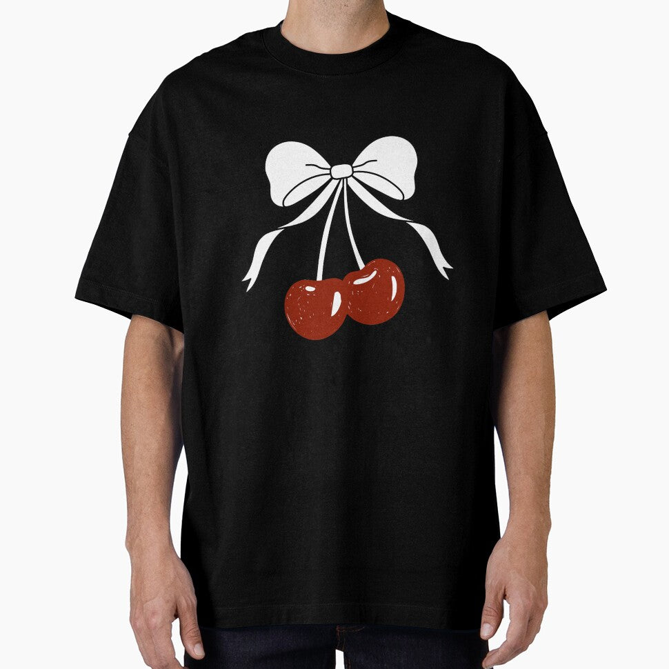Red cherries with bow. by CoCoArt-Ua