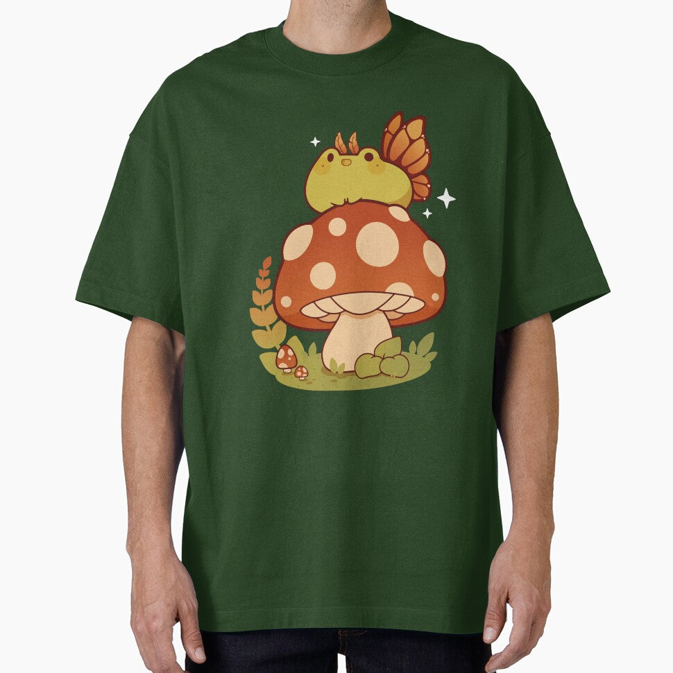 Fairy frog on a mushroom by Rihnlin