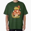Fairy frog on a mushroom by Rihnlin