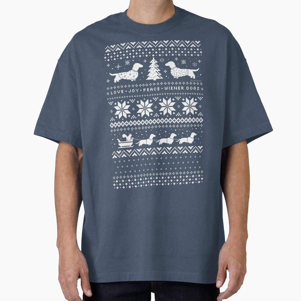 Dachshunds Christmas Sweater Pattern by Jenn Inashvili