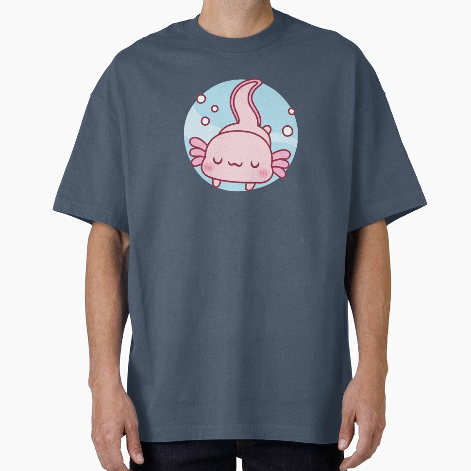 Cute Axolotl Relaxing In The Water by rustydoodle