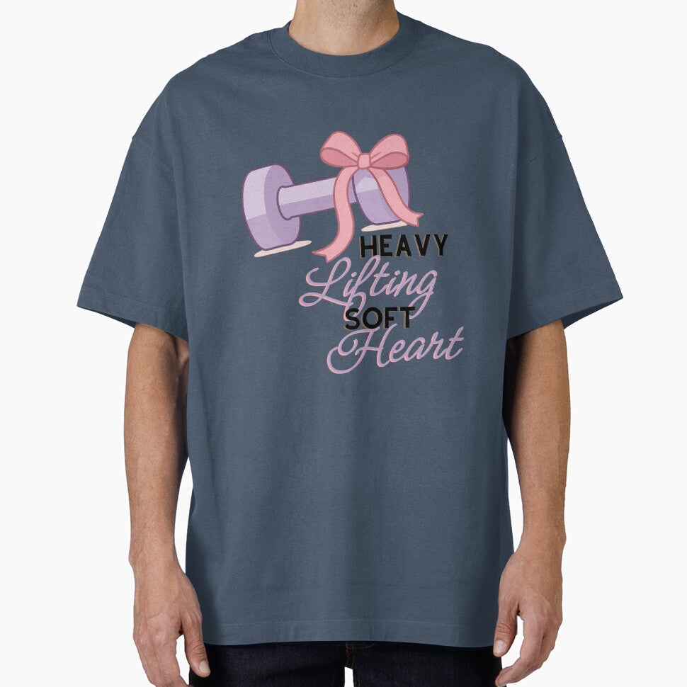 Heavy Lifting Soft Heart Lavender Dumbbell Bow Cute by Girly-Universe