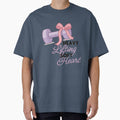 Heavy Lifting Soft Heart Lavender Dumbbell Bow Cute by Girly-Universe
