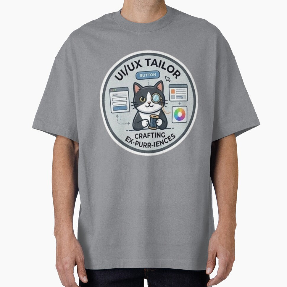 Funny Programmer Gift UI UX Tailor Cat Developer Humor Shirt by Dev Mode
