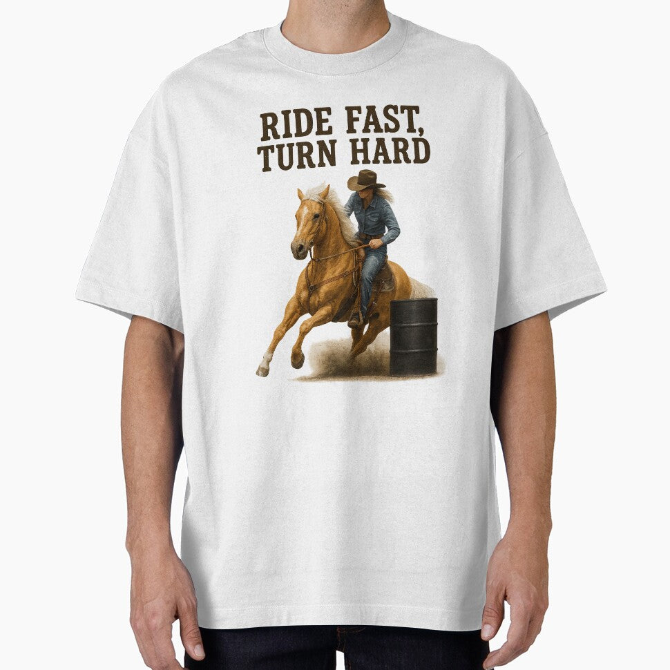 Ride Fast, Turn Hard – Cowgirl Barrel Racing Western Art by  QuarterHorseArt by Just my Studio