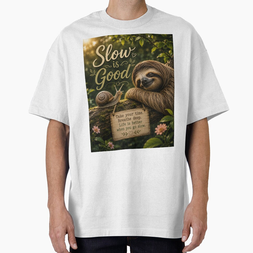 Slow Is Good – Sloth & Snail Nature Inspiration by Kimberly Palmer