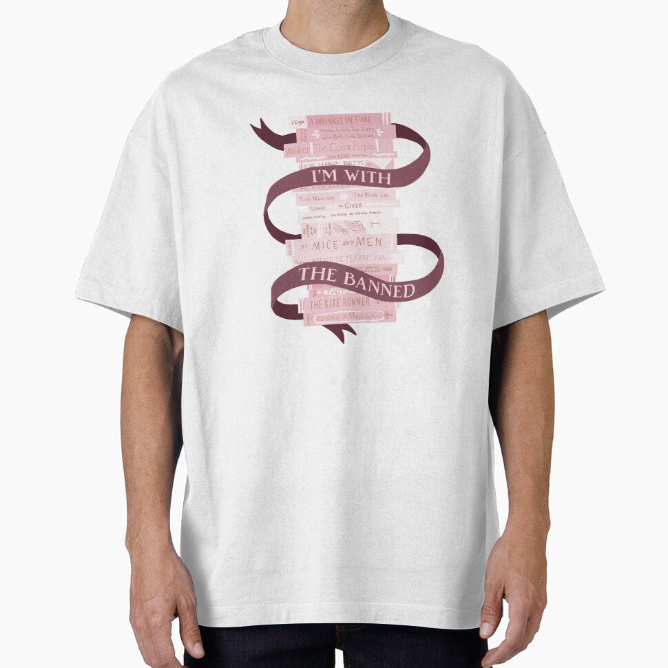 I'm with the Banned (books) Pink by literartyghost