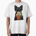 Whimsigoth Black Cat Ice Cream | Spooky Cute Café Aesthetic by More Prussian Blue