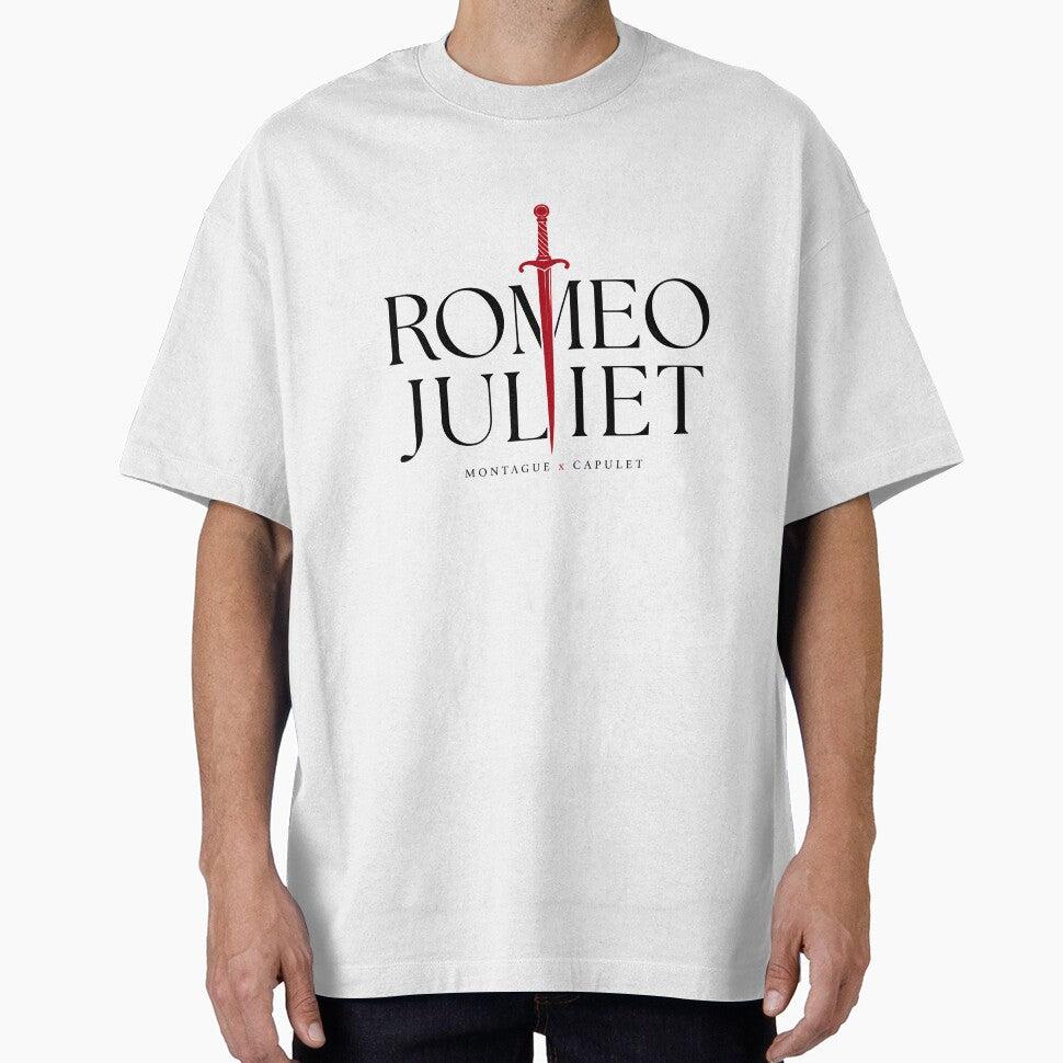 Romeo and Juliet Montague Capulet Red Dagger Minimalist Art by Fenay Designs