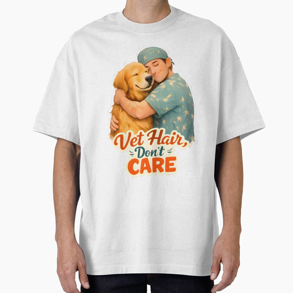 Vet Hair, Don’t Care – Funny Veterinarian Dog Lover Design by Bettybee00