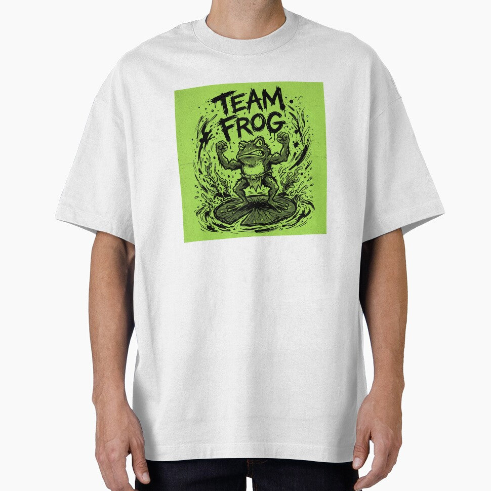 Team Frog Streetwear Shirt | Bold Punk Frog Graphic Tee | Underground Zine Style by DmaarGroup