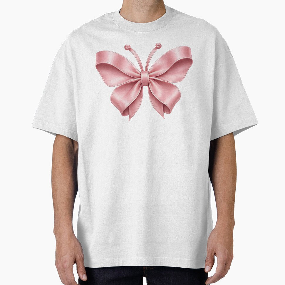 Pink Satin Ribbon Butterfly | Coquette Aesthetic Bow Butterfly by BelievingCreate
