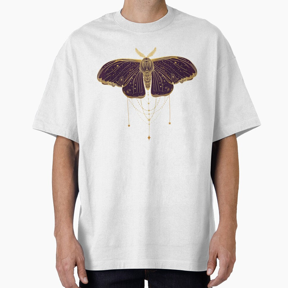 Whimsigoth Celestial Moth Gold Chains by Little Wimbly