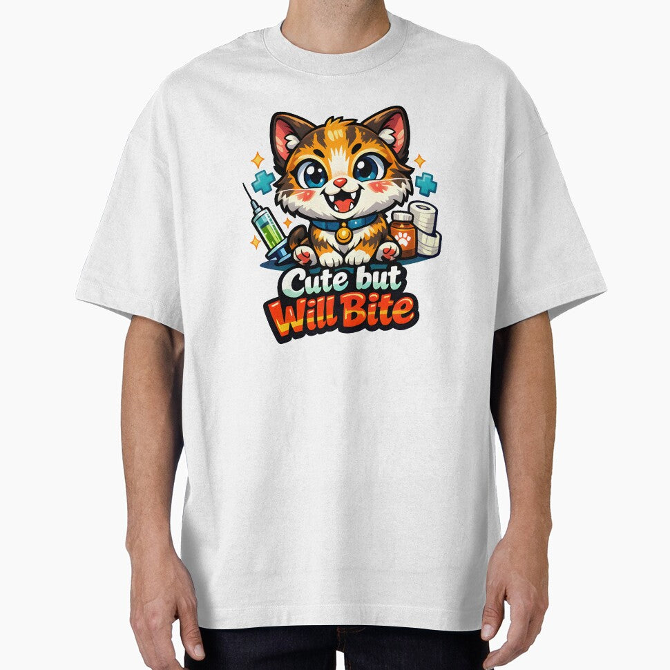 Cute but Will Bite – Funny Veterinary Clinic Humor Design by Bettybee00