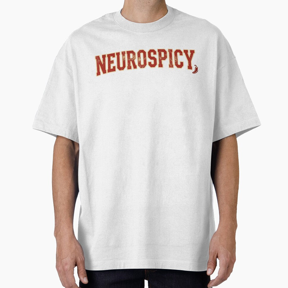 Neurospicy Vintage Varsity Design Funny Neurodivergent ADHD Autism Gift by GallaresDesign