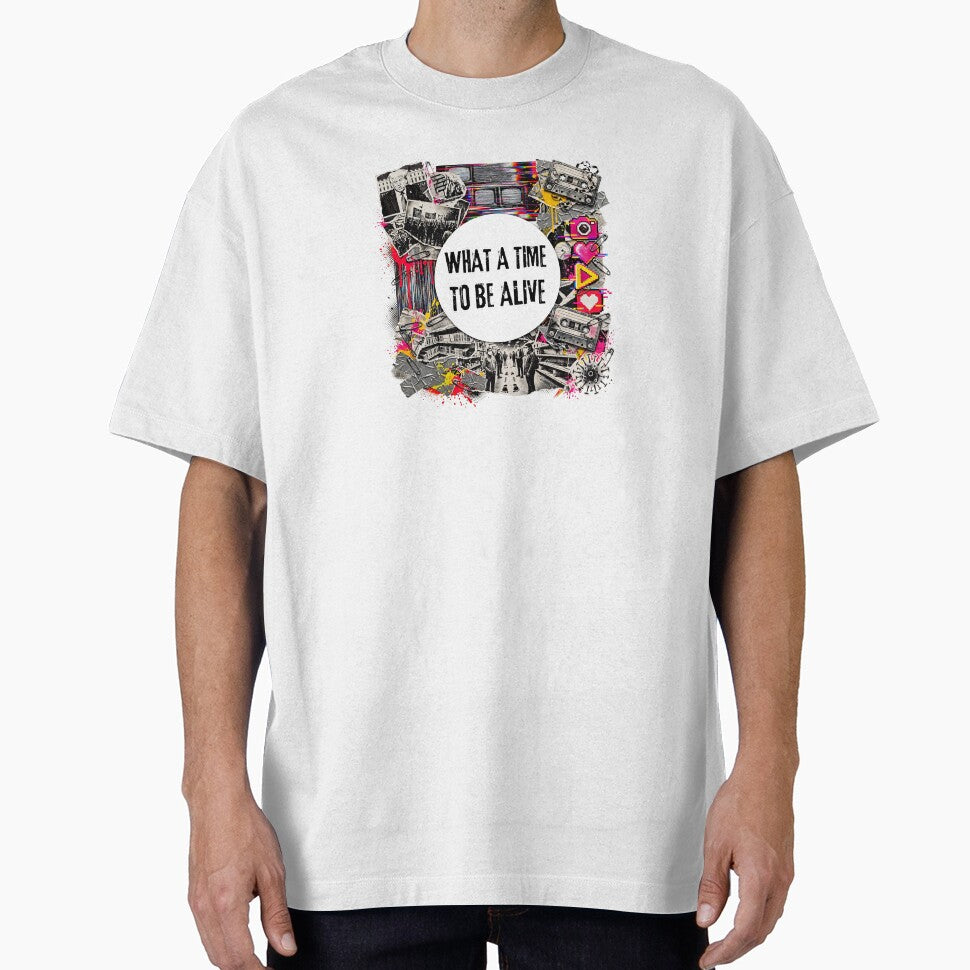 What A Time To Be Alive - Punk Collage Glitch Art Political Pop Culture by Neurospicy Trolls