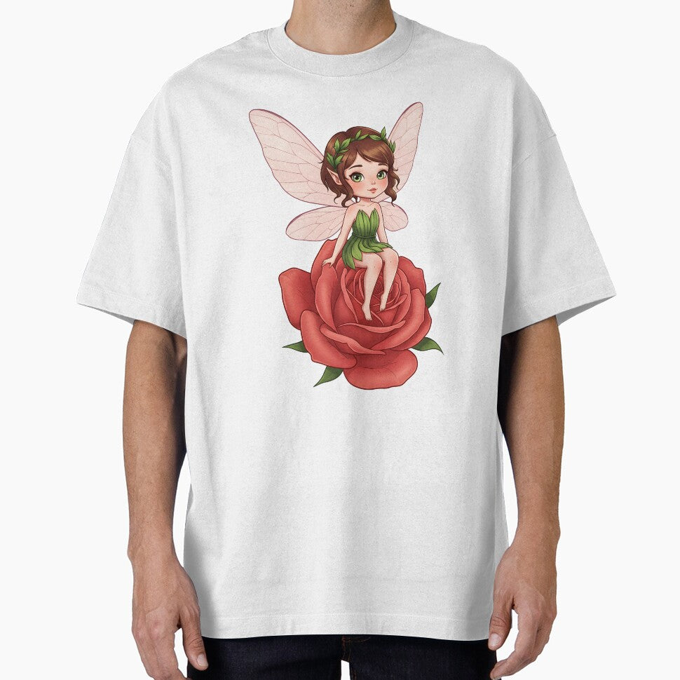 Red Rose Fairy Girl | Kawaii Garden Muse by SeGoArtDesign