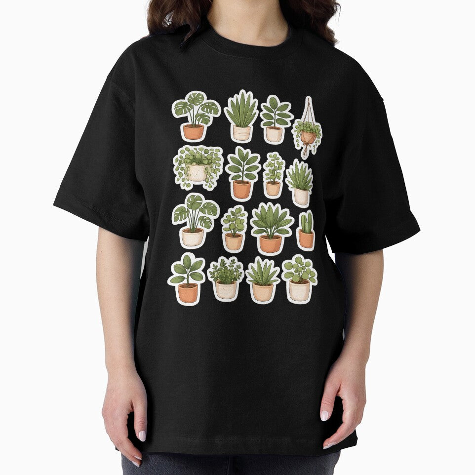 Botanical Houseplant Sticker Collection – Cozy Indoor Plant Lovers Design by blankTeeShirt