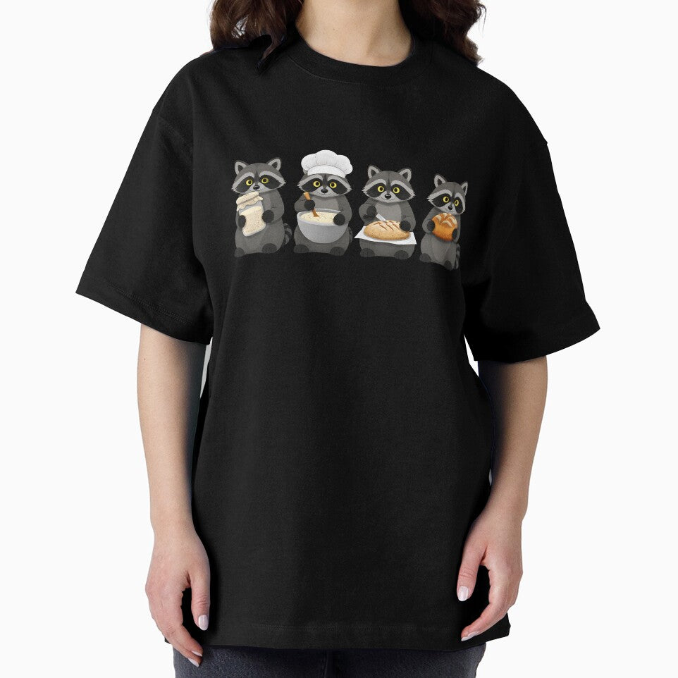 Racoon Sourdough And Bread Backing by Funny Vintage Stickers And T-Shirts