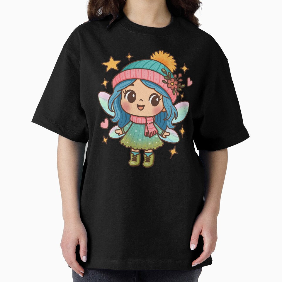 Cute Winter Fairy Kawaii Pastel Fantasy Art by Doodle Moon Studios