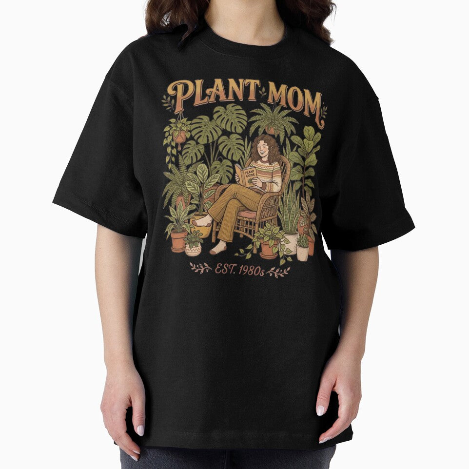 Vintage Plant Mom Design Cozy Botanical Houseplants Illustration by urbinet