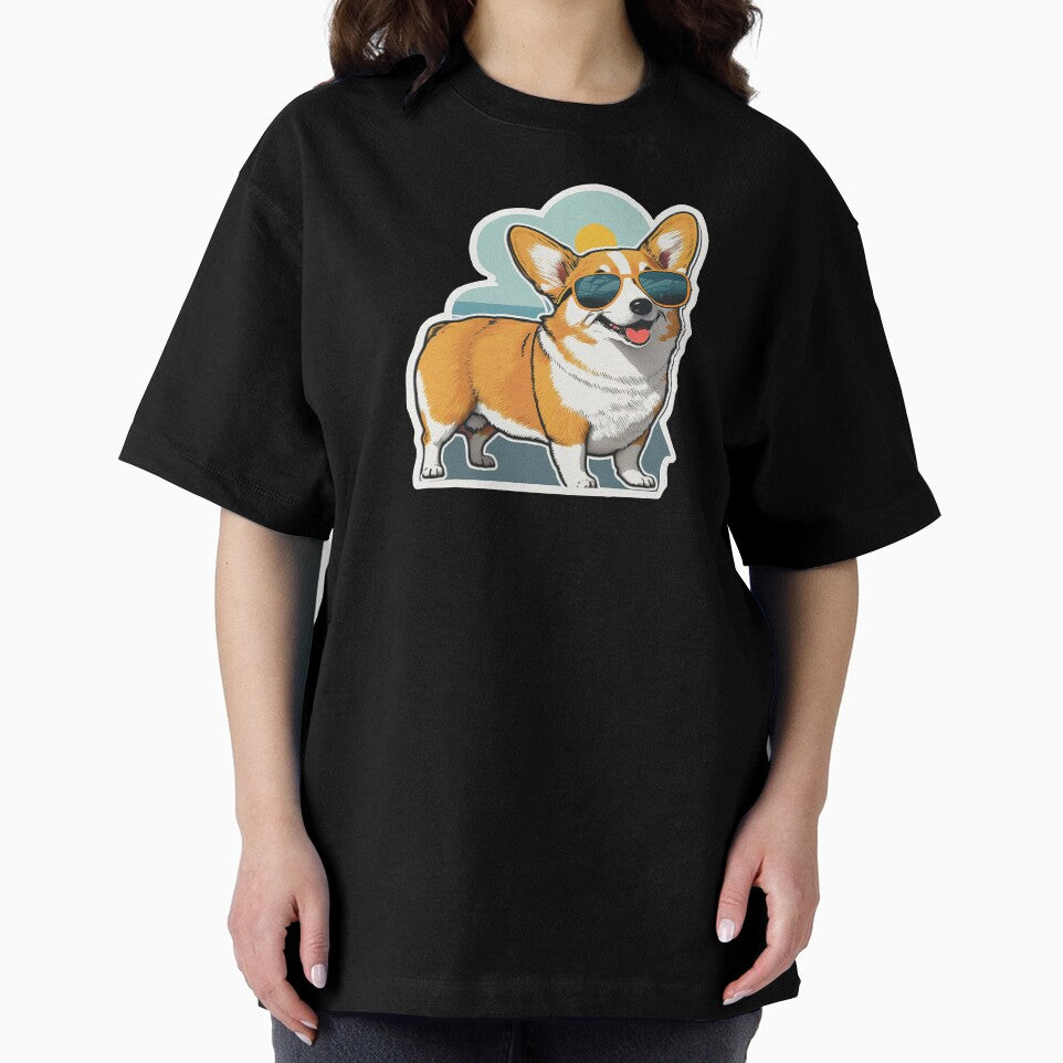 Cute corgi with sunglasses sticker by Victorsju