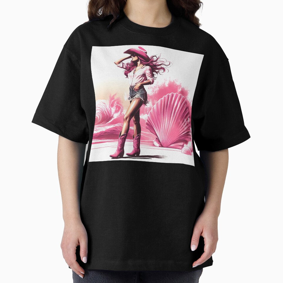 Pink Sands, Shell, and Cowgirl Swells by EmeraldeaArt