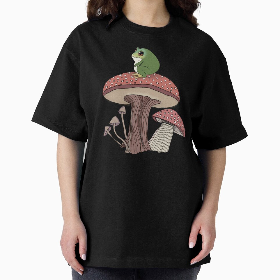 Chunky Frog Sitting on a Mushroom by velvetearth