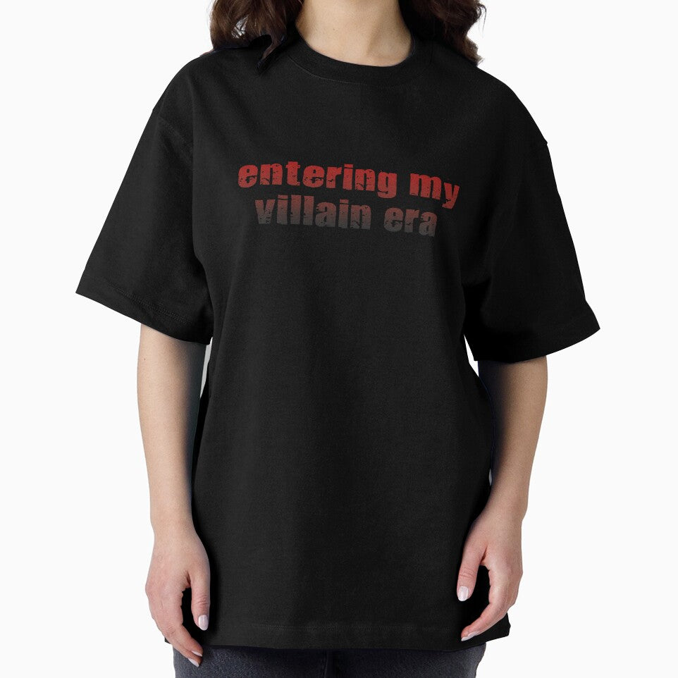 Entering My Villain Era Graphic Print in Red to Black Gradient by Feral Designs by Lauren Elisabeth