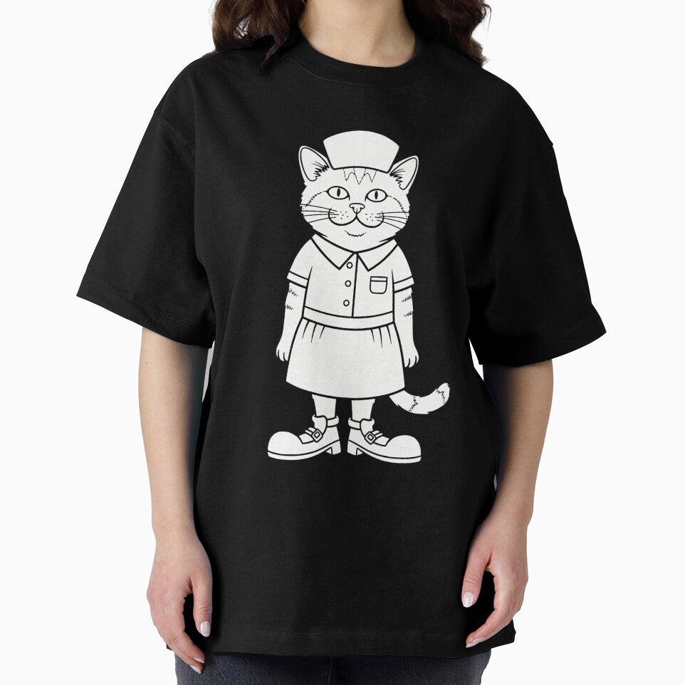 Old School Vet Nurse Cat on Duty by Kubala