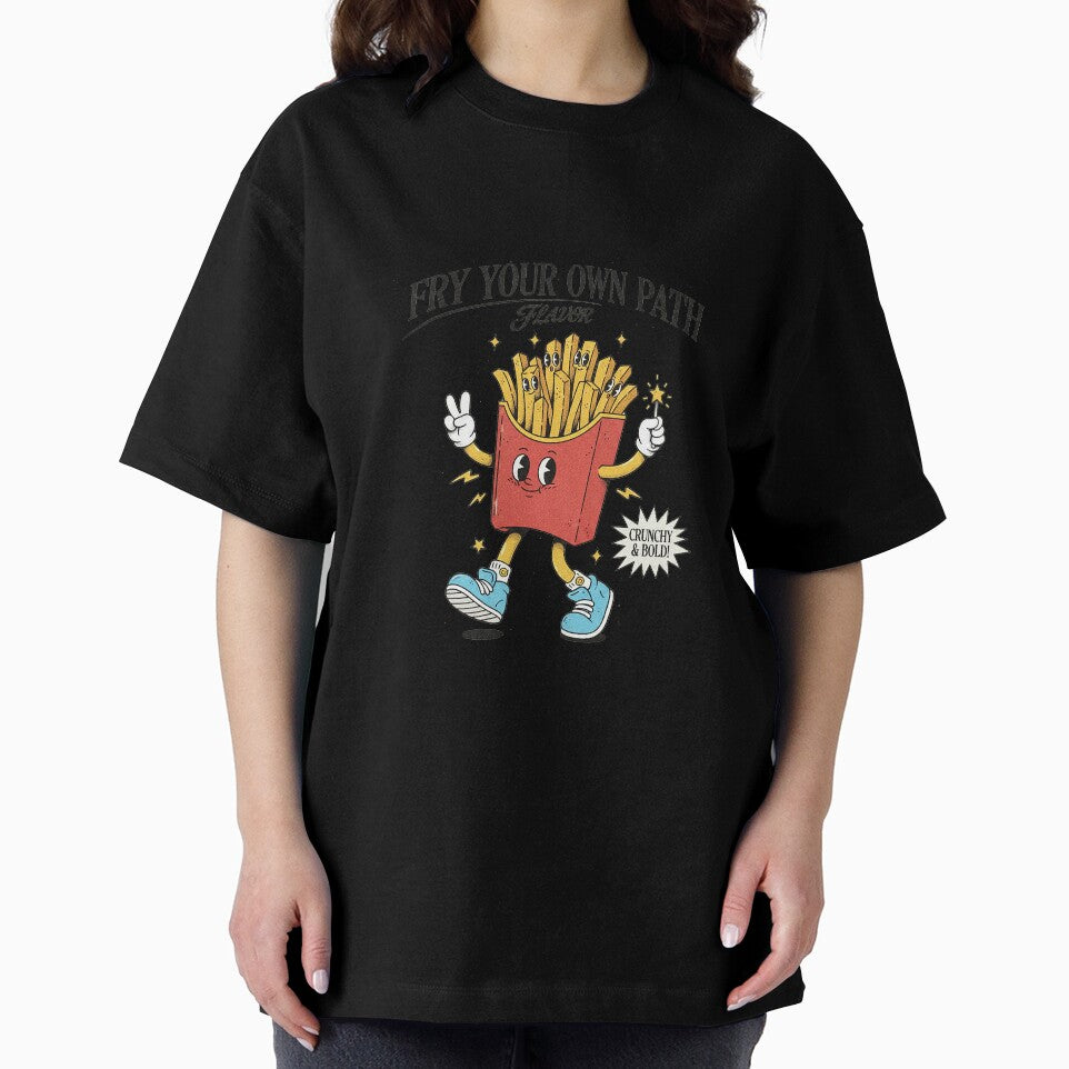 Fry Your Own Path - Retro French Fries Mascot by HoopeStylee