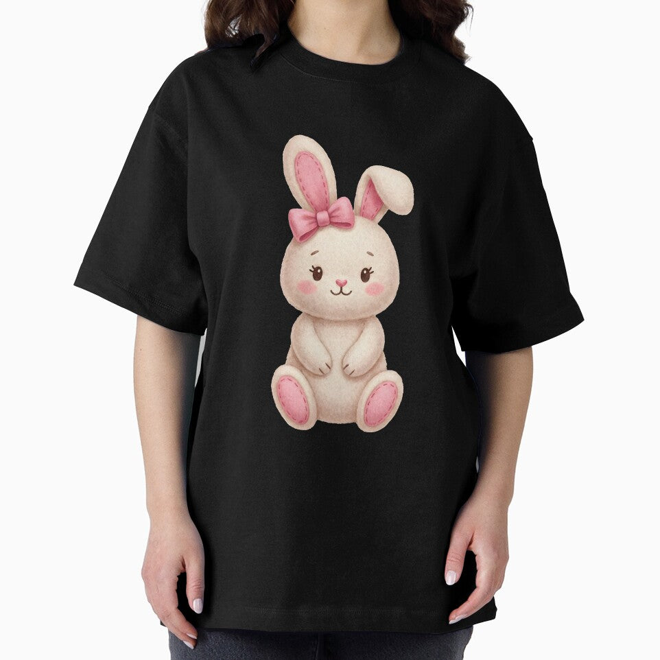 Coquette Aesthetic White Bunny with Ribbon, Soft Girl Style by SeGoArtDesign